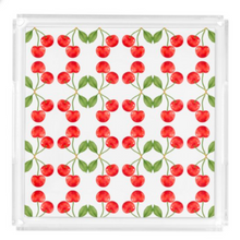 Load image into Gallery viewer, Acrylic Serving Tray - SUMMER VIBES - CHERRIES
