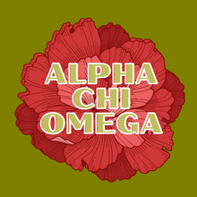 Load image into Gallery viewer, Acrylic Tray - Sorority Collection - ALPHA CHI OMEGA - CARNATION1
