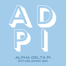 Load image into Gallery viewer, Acrylic Tray - Sorority Collection - Alpha Delta Pi - Block Letters
