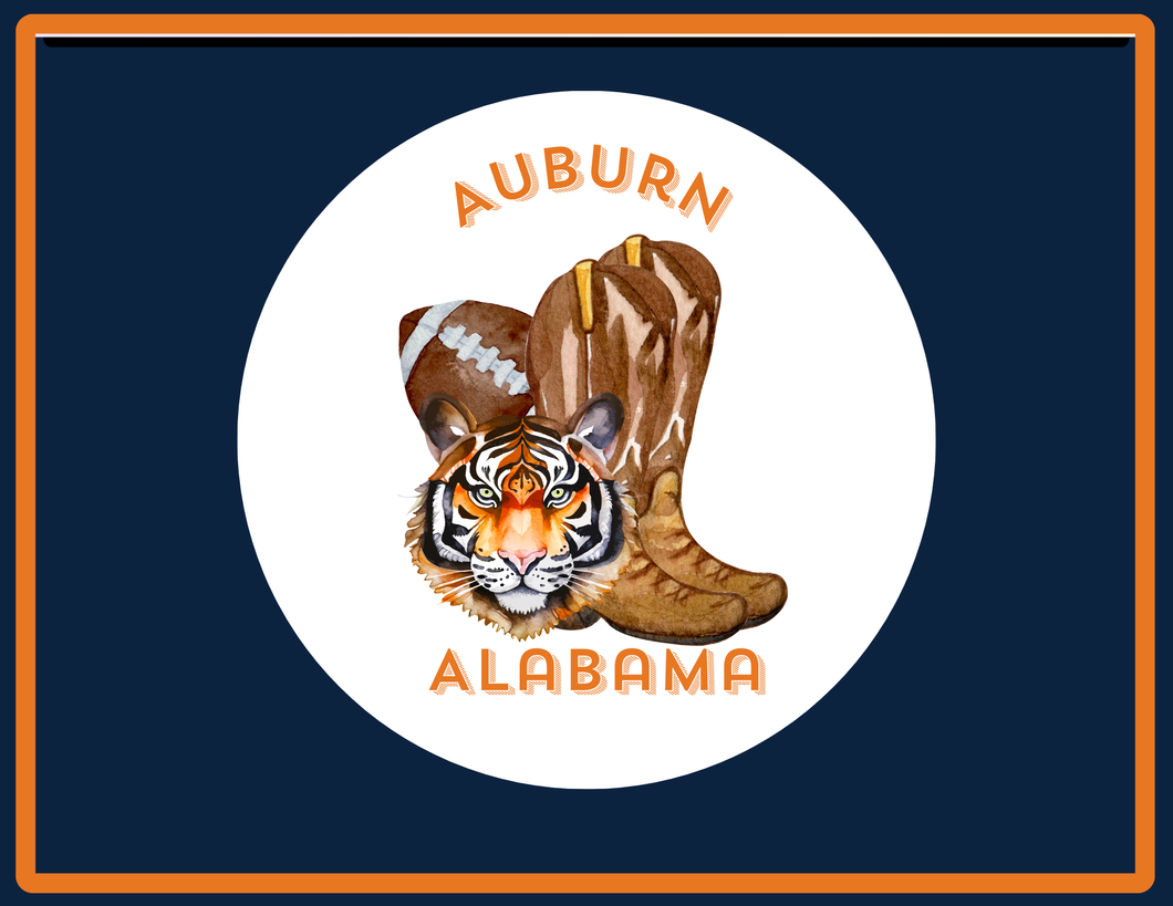 Acrylic Serving Tray - Gameday - AUBURN ALABAMA