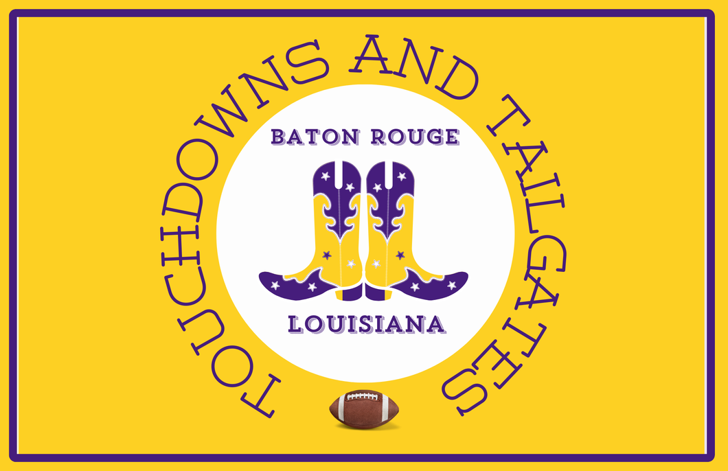 ART ONLY - Baton Rouge LOUISIANA LSU Collection - GAMEDAY 17X11 LARGE