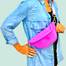 Load image into Gallery viewer, Hannah Colorful Nylon Sling Bum Hip Bag with Strap
