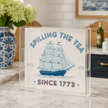 Load image into Gallery viewer, Acrylic serving Tray -  Patriotic Collection -  12x12 MEDIUM
