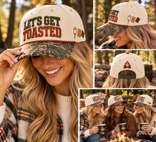 Load image into Gallery viewer, PREORDER Hat – Let's Get Toasted | Glamping | Camping SHIPS 11/15
