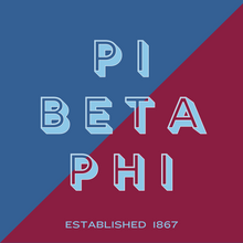 Load image into Gallery viewer, Acrylic Tray - Sorority Collection - Pi Beta Phi - DUO COLORS
