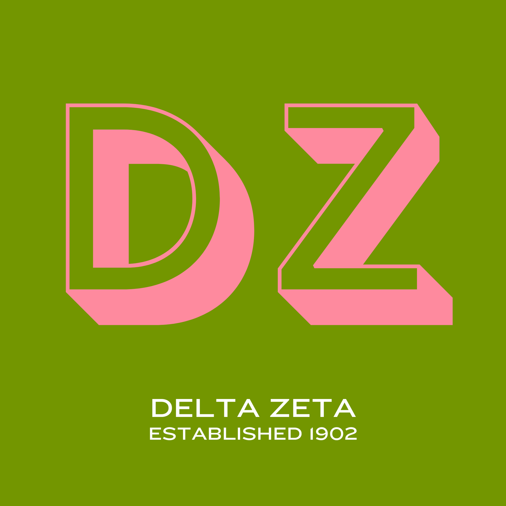 Acrylic Tray - Sorority Collection - Delta Zeta - BLOCK LETTERS ...