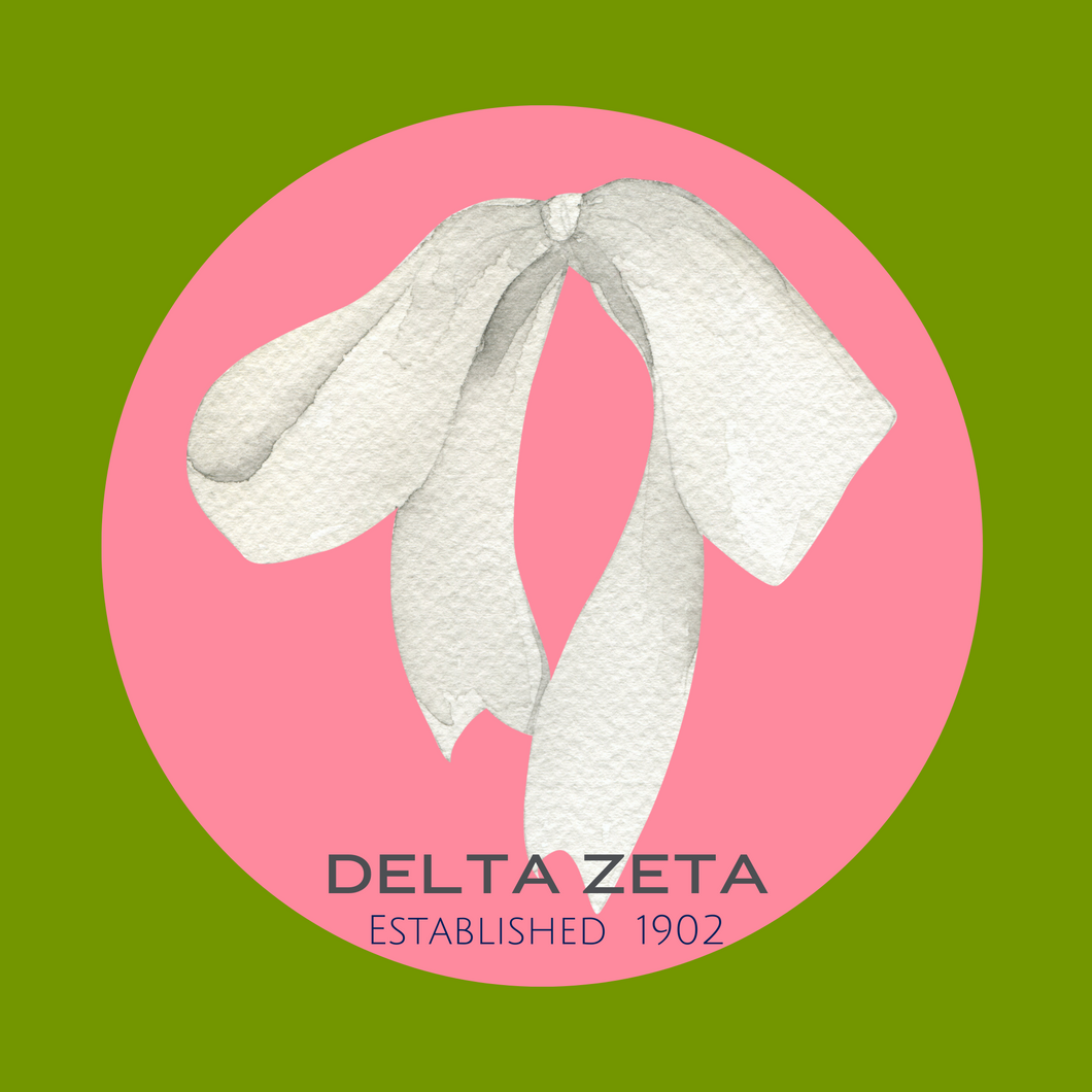 Acrylic Tray - Sorority Collection - Delta Zeta - BOW