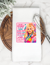 Load image into Gallery viewer, Dolly-Inspired Tea Towel Collection | Funny Southern Kitchen Towels
