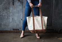 Load image into Gallery viewer, Football Canvas Tote
