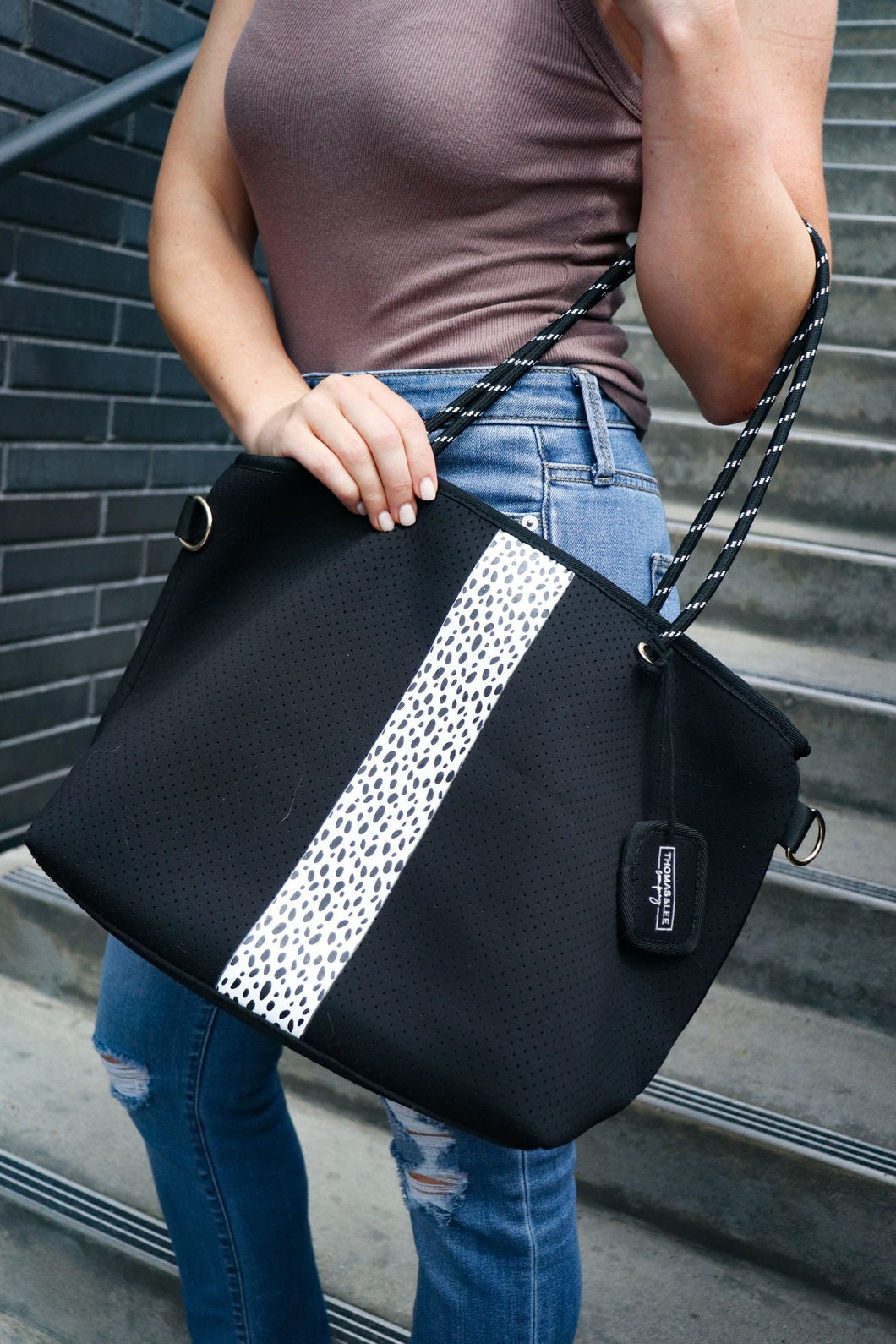 Black Neoprene Tote