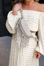 Load image into Gallery viewer, Sabrina Vegan Removable Fringe Style Suede Bum Sling Hip Bag
