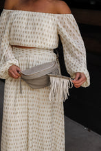 Load image into Gallery viewer, Sabrina Vegan Removable Fringe Style Suede Bum Sling Hip Bag
