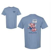 Load image into Gallery viewer, Hardin for Mayor Commemorative Ham Days Tee | Washed Denim PICKUP 09/23
