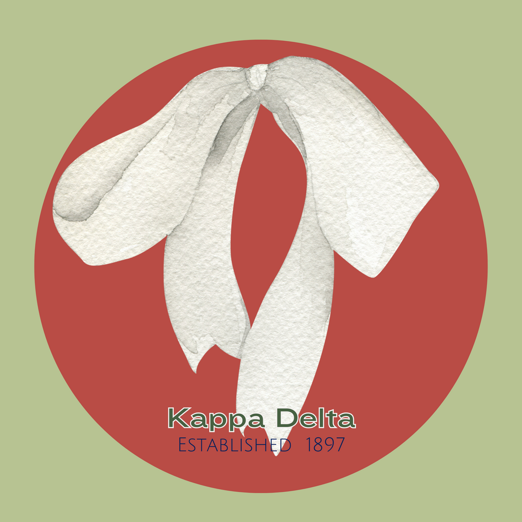 Acrylic Tray - Sorority Collection - KAPPA DELTA BOW