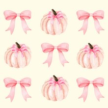 Load image into Gallery viewer, Acrylic Serving Tray - FALL COLLECTION - Pink Pumpkins + Bows
