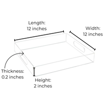 Load image into Gallery viewer, Blank Acrylic Trays - 3 sizes available
