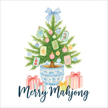 Load image into Gallery viewer, Merry Mahjong Acrylic Tray – Holiday Chinoiserie Collection
