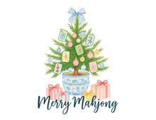Load image into Gallery viewer, Merry Mahjong Acrylic Tray – Holiday Chinoiserie Collection
