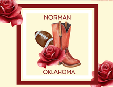 Load image into Gallery viewer, Acrylic Serving Tray - Gameday STATE FLOWER - NORMAN OKLAHOMA
