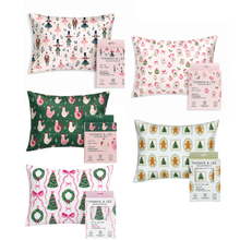 Load image into Gallery viewer, PREORDER Silky Satin Pillowcase PREPACK– Holiday Collection SHIPS 9/01
