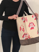 Load image into Gallery viewer, Red Sweater Canvas Tote
