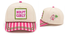 Load image into Gallery viewer, PREORDER Needlepoint Girly Hat SHIPS 10/15
