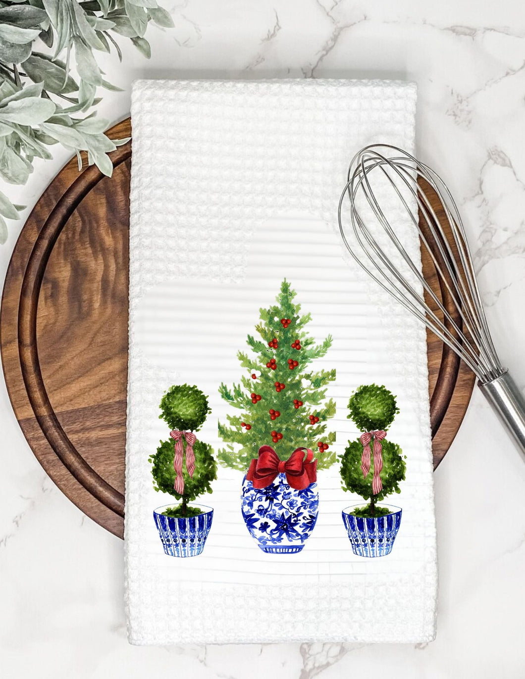 Tea Towel - Jolly Collection -2 Towel Topiary Joy Bundle