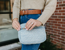 Load image into Gallery viewer, SueEllen Quilted Small Crossbody Bag with Gold Chain Strap
