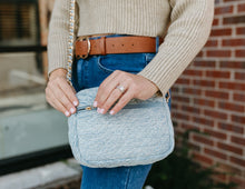 Load image into Gallery viewer, SueEllen Quilted Small Crossbody Bag with Gold Chain Strap
