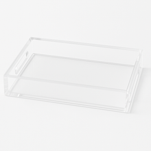 Load image into Gallery viewer, Clear acrylic tray on a white background
