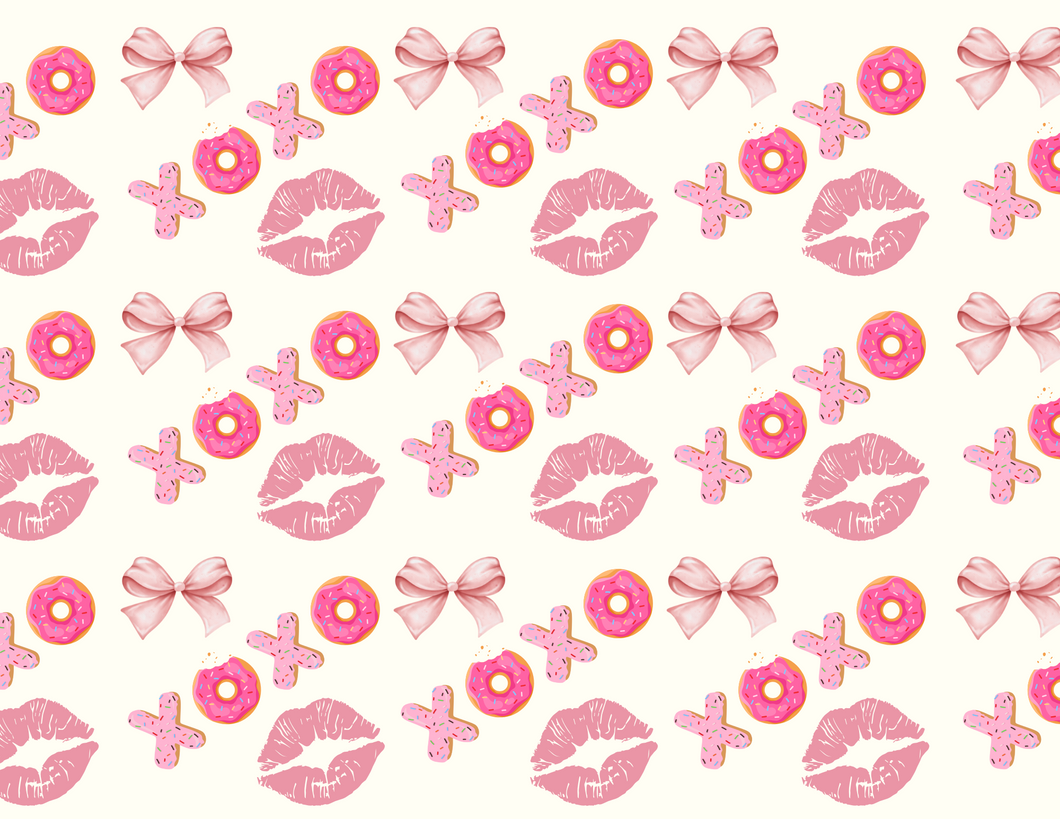 Acrylic Serving Tray - LOVE Collection - Kisses with Donuts