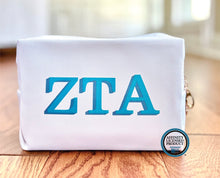 Load image into Gallery viewer, Licensed Sorority Accessory Cosmetic Bag
