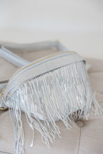 Load image into Gallery viewer, Charlie Metallic Removable Fringe Western Style Vegan Suede Bum Sling Hip Bag
