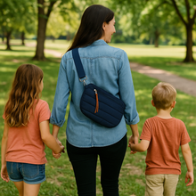 Load image into Gallery viewer, Woman walking with two children in a park
