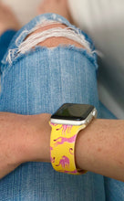 Load image into Gallery viewer, Yellow and Pink Cheetah Apple Watch Band
