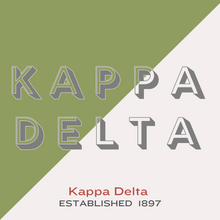 Load image into Gallery viewer, Acrylic Tray - Sorority Collection - KAPPA DELTA DUO COLORS
